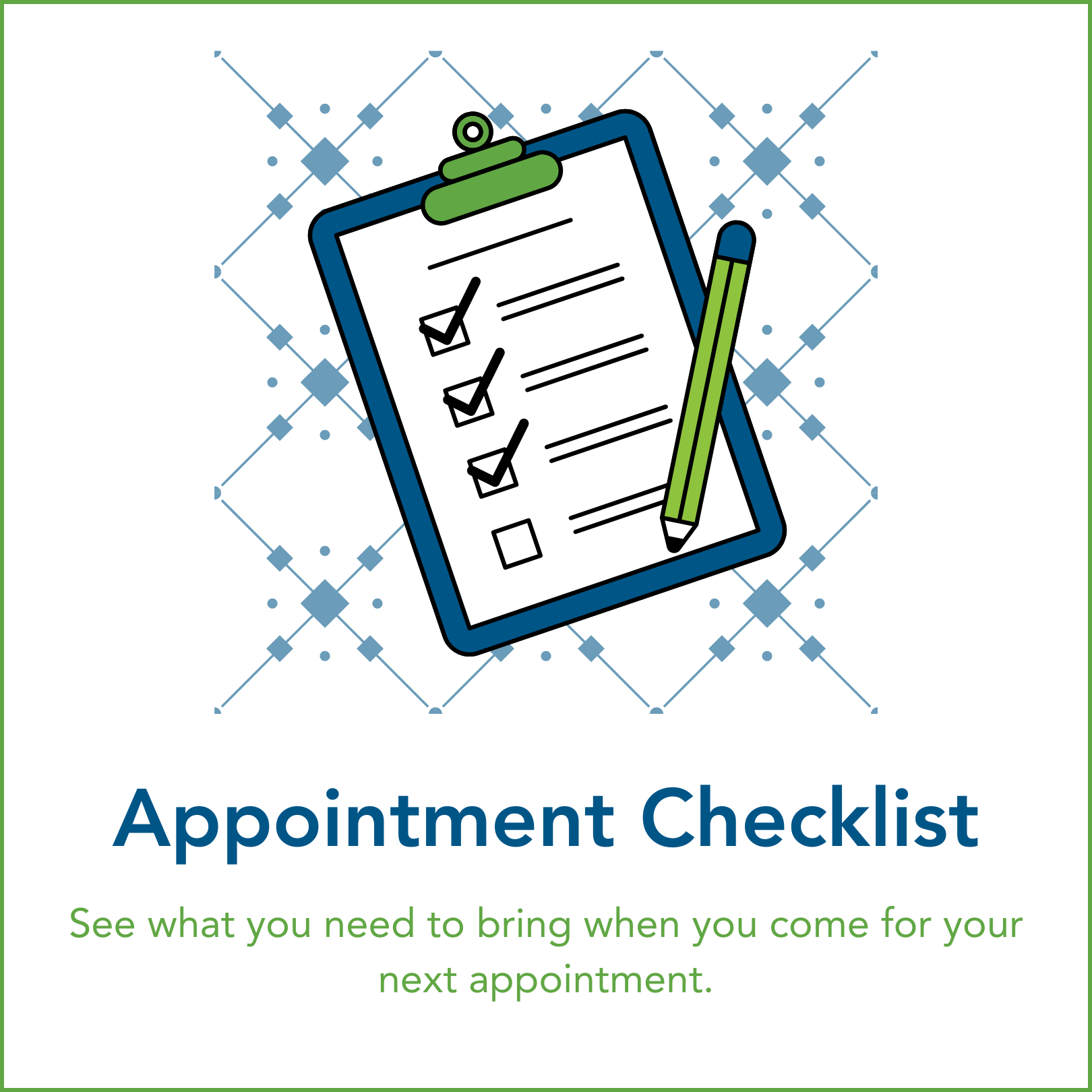 WIC WS Appointment Checklist